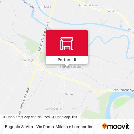 Mappa Bagnolo S. Vito - Via Roma