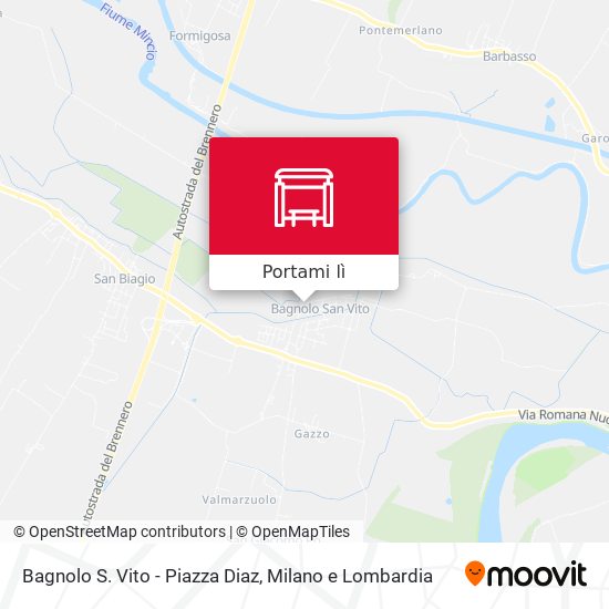 Mappa Bagnolo S. Vito - Piazza Diaz