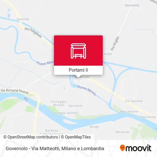Mappa Governolo - Via Matteotti