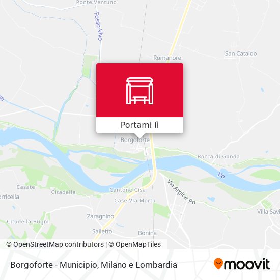 Mappa Borgoforte - Municipio