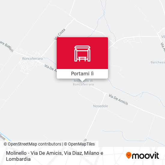 Mappa Molinello - Via De Amicis, Via Diaz