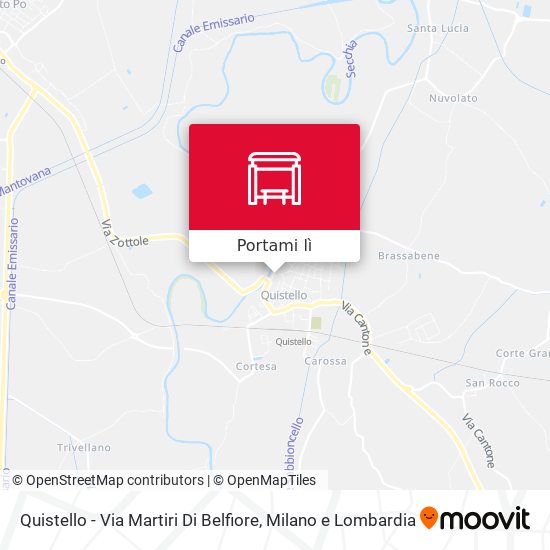 Mappa Quistello - Via Martiri Di Belfiore