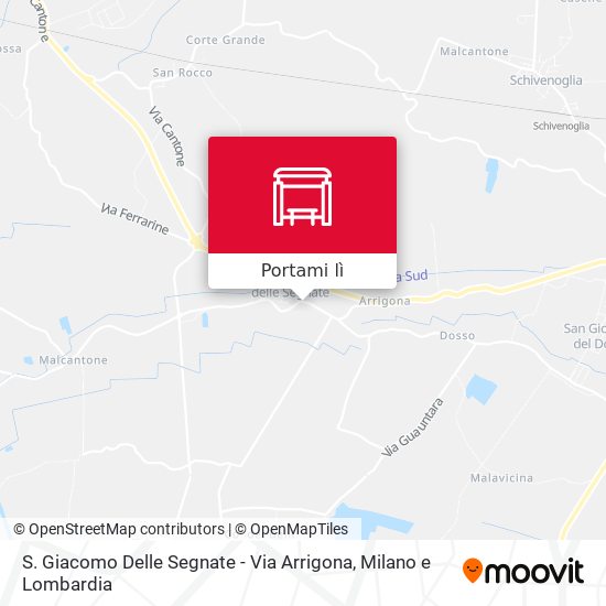Mappa S. Giacomo Delle Segnate - Via Arrigona