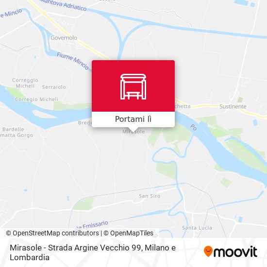 Mappa Mirasole - Strada Argine Vecchio 99