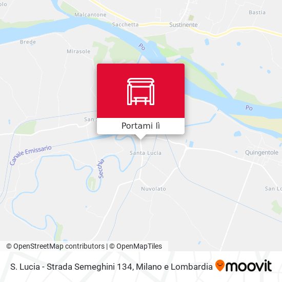 Mappa S. Lucia - Strada Semeghini 134