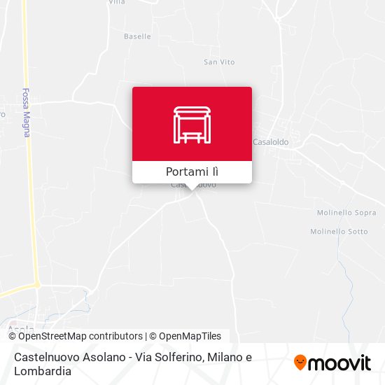 Mappa Castelnuovo Asolano - Via Solferino