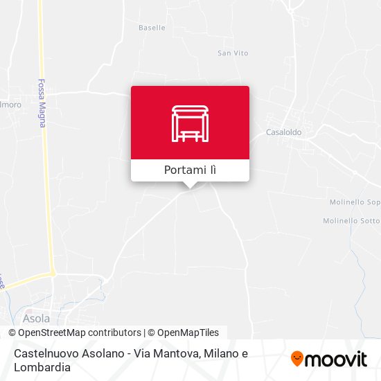 Mappa Castelnuovo Asolano - Via Mantova