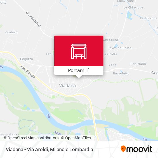 Mappa Viadana - Via Aroldi