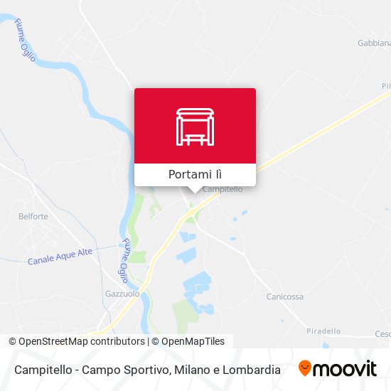 Mappa Campitello - Campo Sportivo