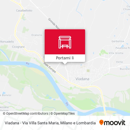 Mappa Viadana - Via Villa Santa Maria