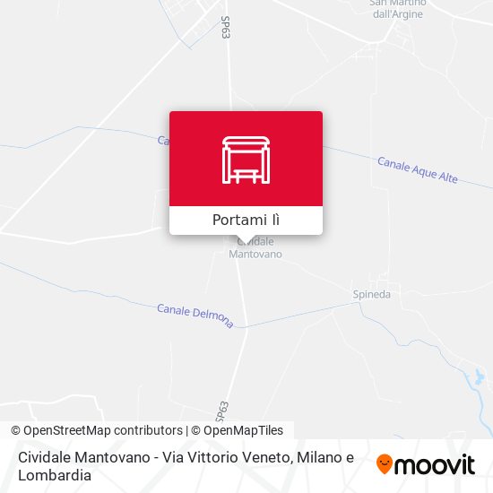 Mappa Cividale Mantovano - Via Vittorio Veneto