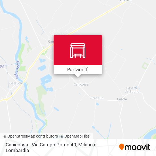 Mappa Canicossa - Via Campo Pomo 40