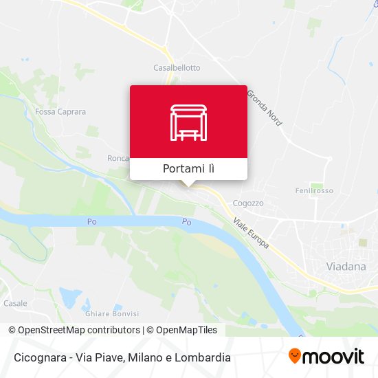 Mappa Cicognara - Via Piave