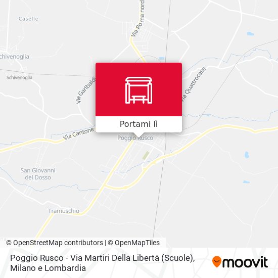 Mappa Poggio Rusco - Via Martiri Della Libertà (Scuole)