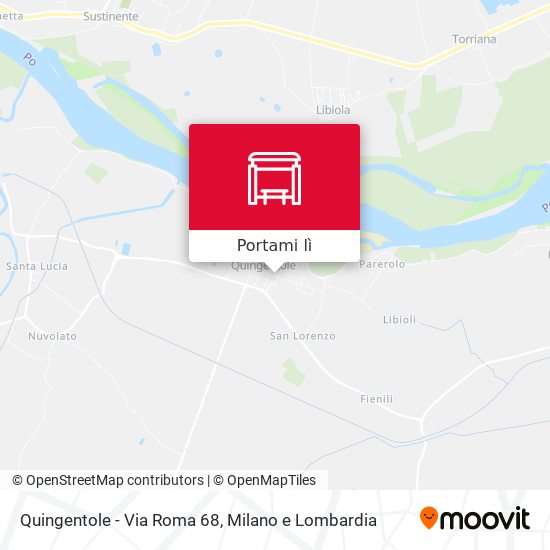 Mappa Quingentole - Via Roma 68