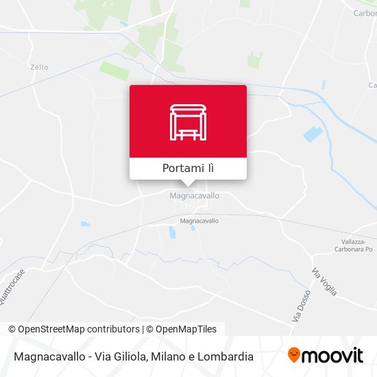 Mappa Magnacavallo - Via Giliola