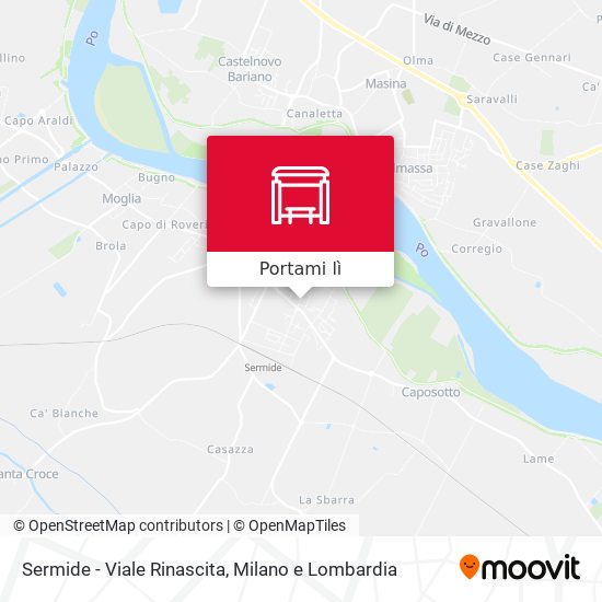 Mappa Sermide - Viale Rinascita