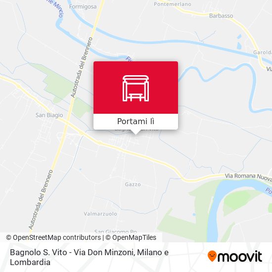 Mappa Bagnolo S. Vito - Via Don Minzoni