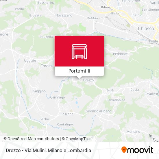 Mappa Drezzo - Via Mulini