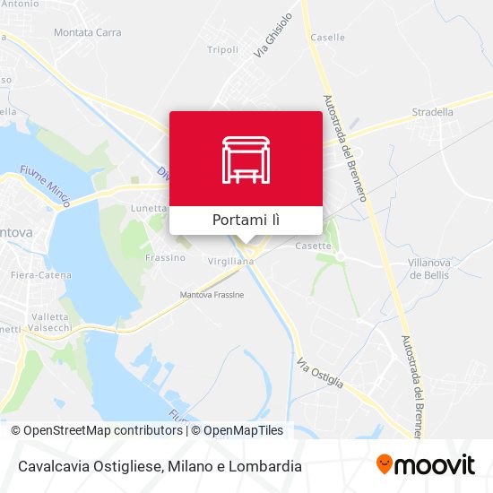 Mappa Cavalcavia Ostigliese