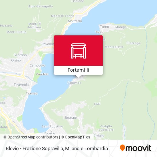 Mappa Blevio - Frazione Sopravilla