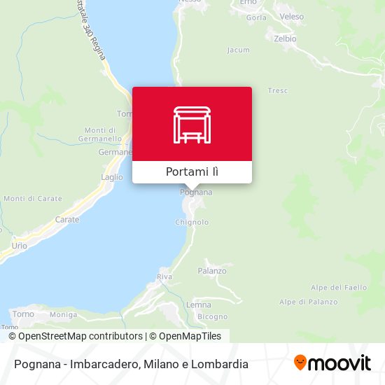Mappa Pognana - Imbarcadero