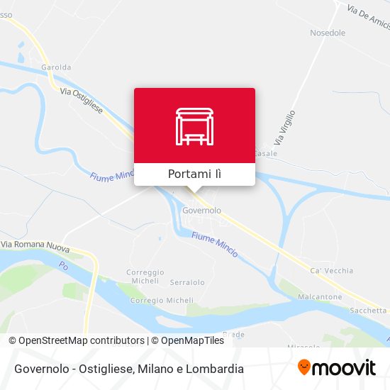 Mappa Governolo - Ostigliese