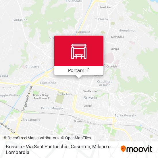 Mappa Brescia - Via Sant'Eustacchio, Caserma