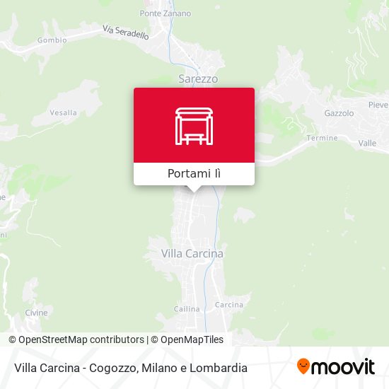 Mappa Villa Carcina - Cogozzo