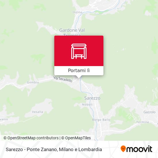 Mappa Sarezzo - Ponte Zanano
