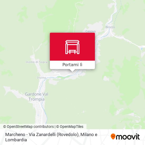 Mappa Marcheno - Via Zanardelli (Rovedolo)