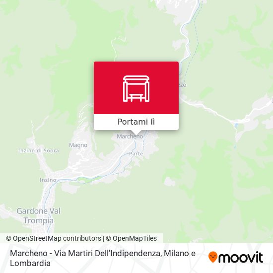 Mappa Marcheno - Via Martiri Dell'Indipendenza