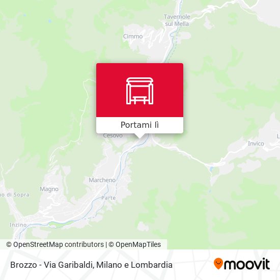 Mappa Brozzo - Via Garibaldi