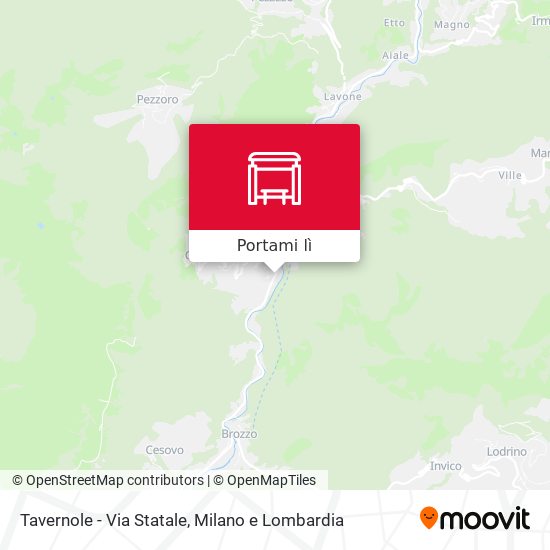 Mappa Tavernole - Via Statale