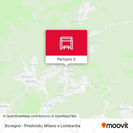 Mappa Bovegno - Predondo