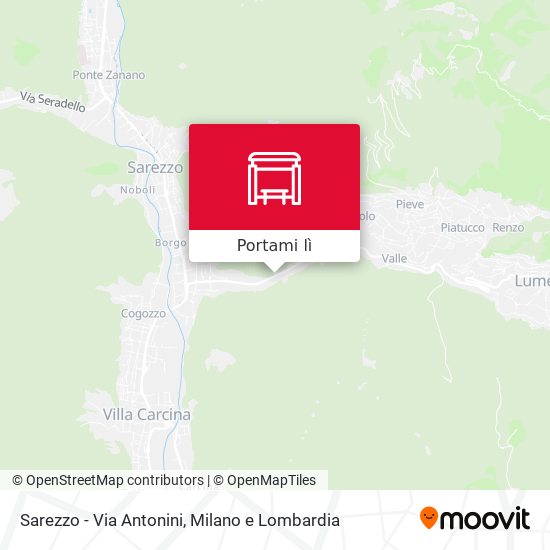 Mappa Sarezzo - Via Antonini