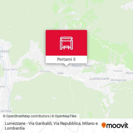 Mappa Lumezzane - Via Garibaldi, Via Repubblica