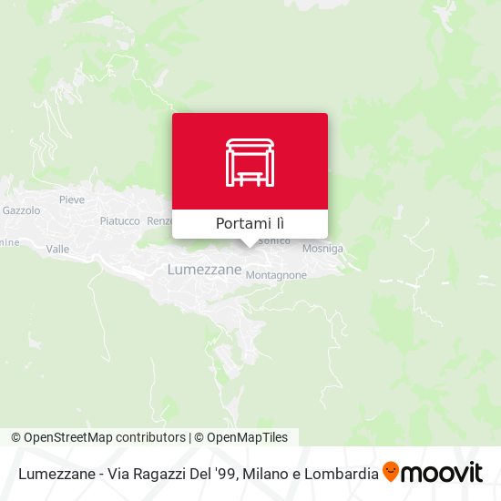 Mappa Lumezzane - Via Ragazzi Del '99