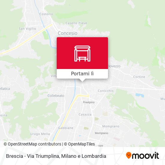 Mappa Brescia - Via Triumplina