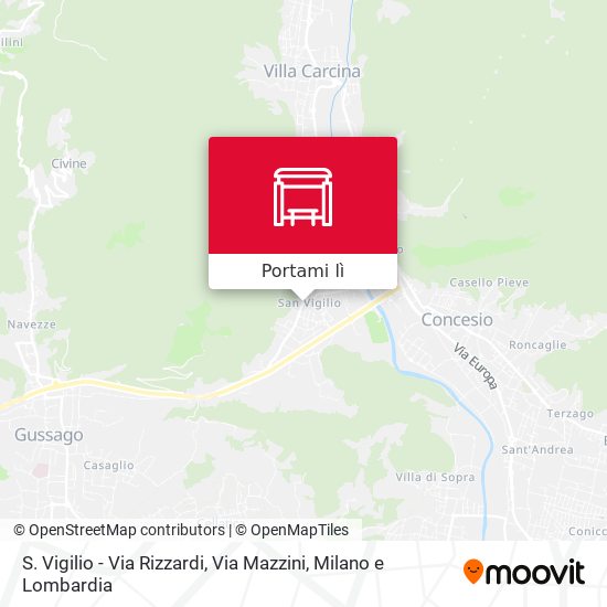 Mappa S. Vigilio - Via Rizzardi, Via Mazzini