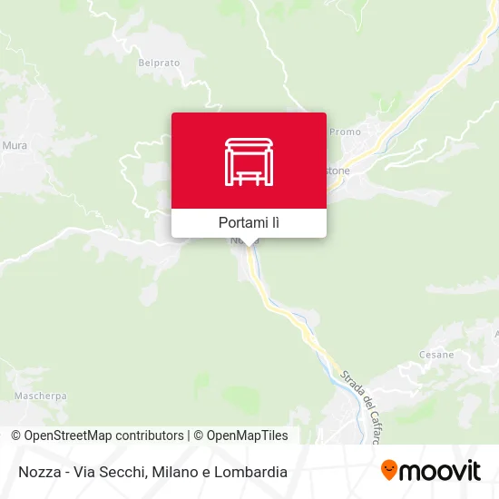 Mappa Nozza - Via Secchi