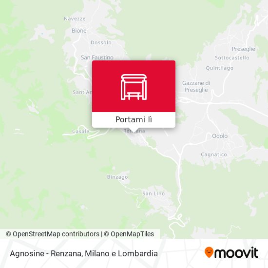 Mappa Agnosine - Renzana