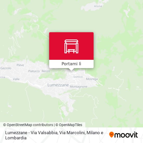 Mappa Lumezzane - Via Valsabbia, Via Marcolini