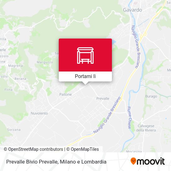 Mappa Prevalle Bivio Prevalle