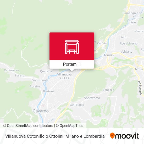 Mappa Villanuova Cotonificio Ottolini