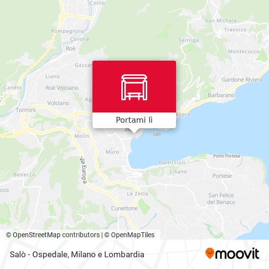 Mappa Salò - Ospedale