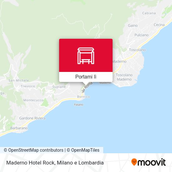 Mappa Maderno Hotel Rock