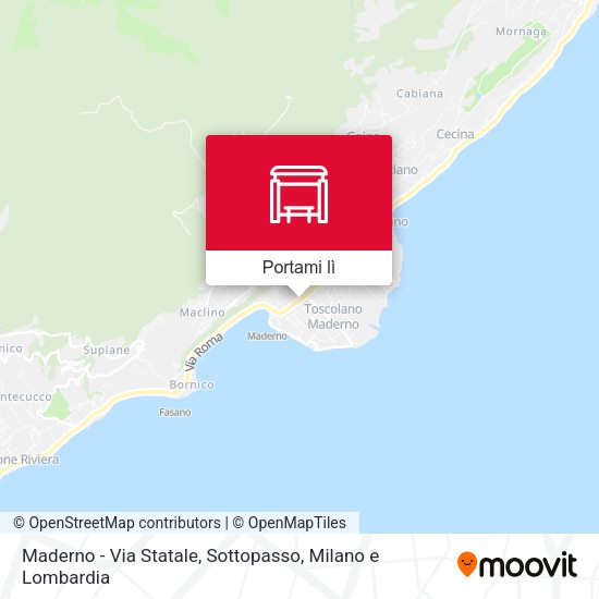 Mappa Maderno - Via Statale, Sottopasso