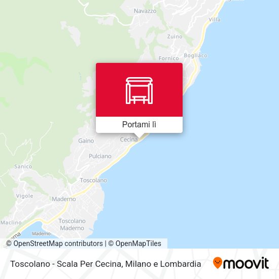 Mappa Toscolano - Scala Per Cecina