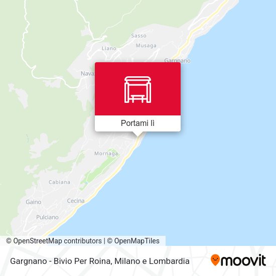 Mappa Gargnano - Bivio Per Roina